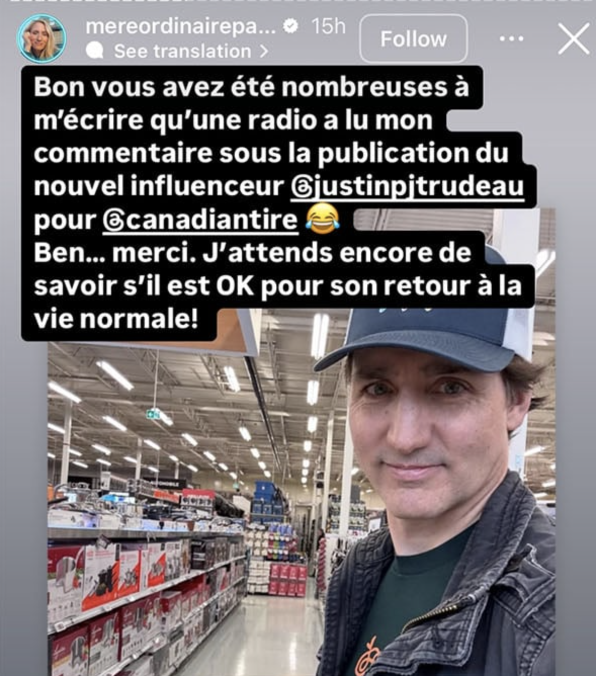 Bianca Longpré interpelle Justin Trudeau au Canadian Tire avec un message qui fait jaser ! 2 Bianca Longpré interpelle Justin Trudeau au Canadian Tire avec un message qui fait jaser ! Capture decran le 2025 03 19 a 13.06.44 Bianca Longpré interpelle Justin Trudeau au Canadian Tire avec un message qui fait jaser !