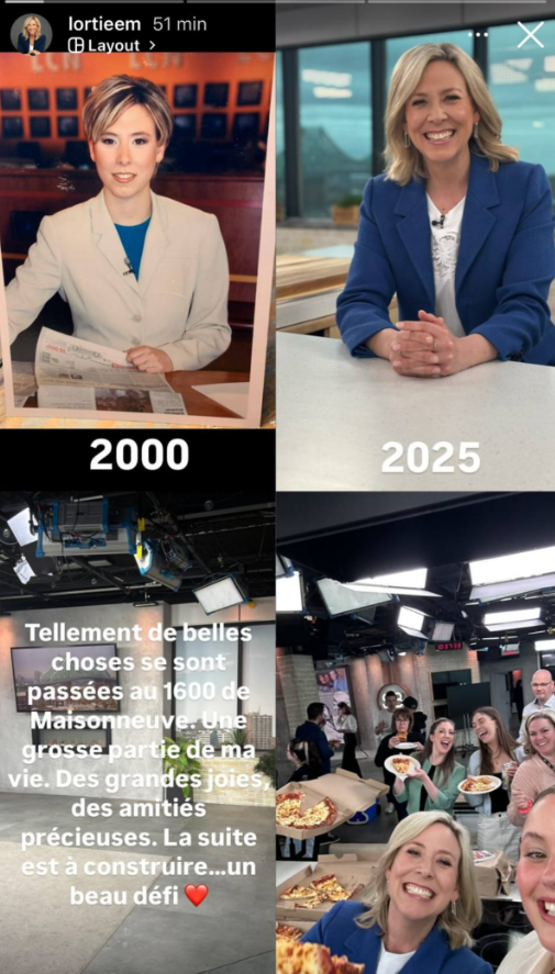 Capture decran 2025 05 03 131604 Ève-Marie Lortie partage une photo souvenir de Salut Bonjour et elle est méconnaissable