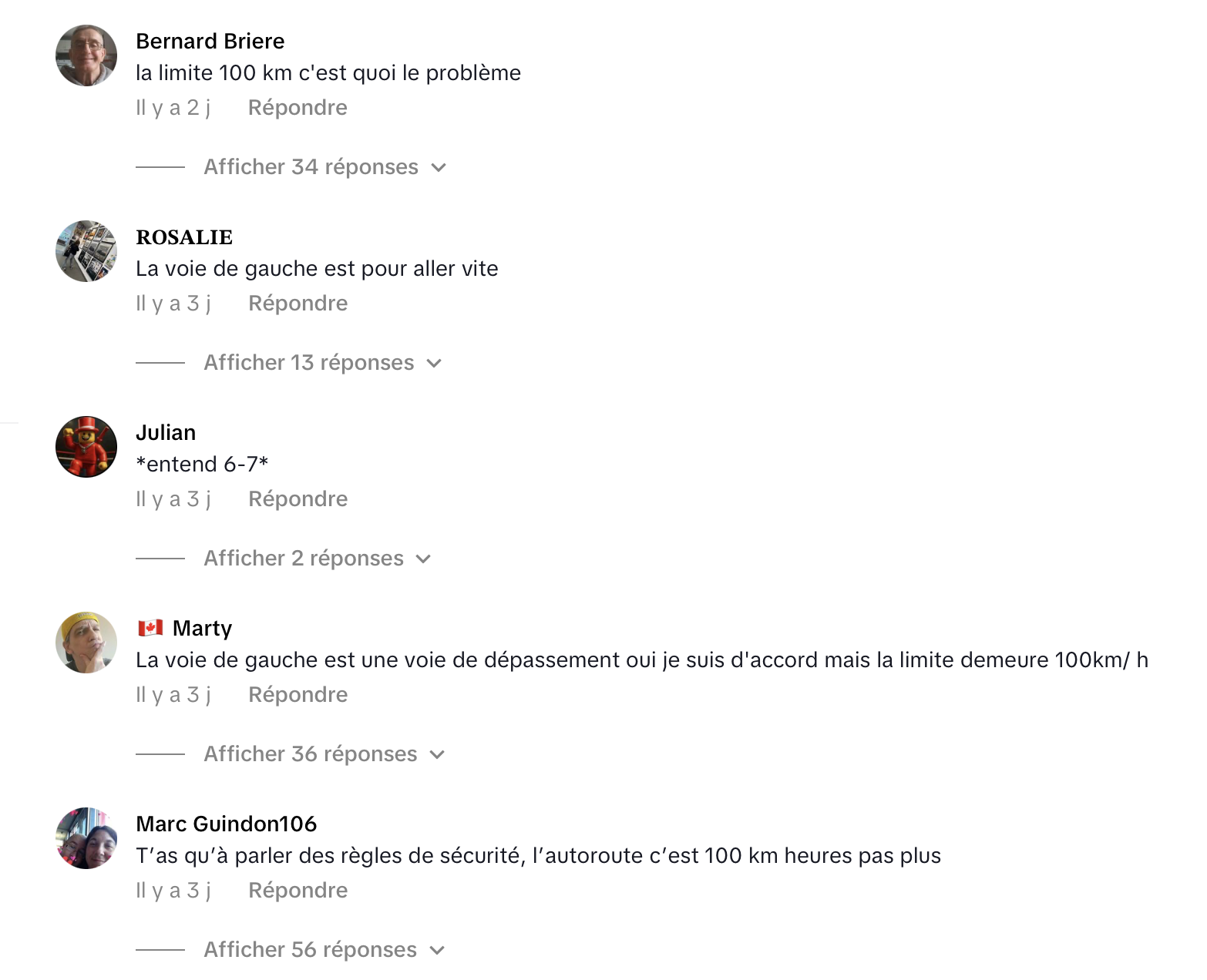 Capture decran le 2025 10 21 a 12.03.30 Un gars au Québec est à bout des gens qui bloquent la voie de gauche sur l’autoroute 😤