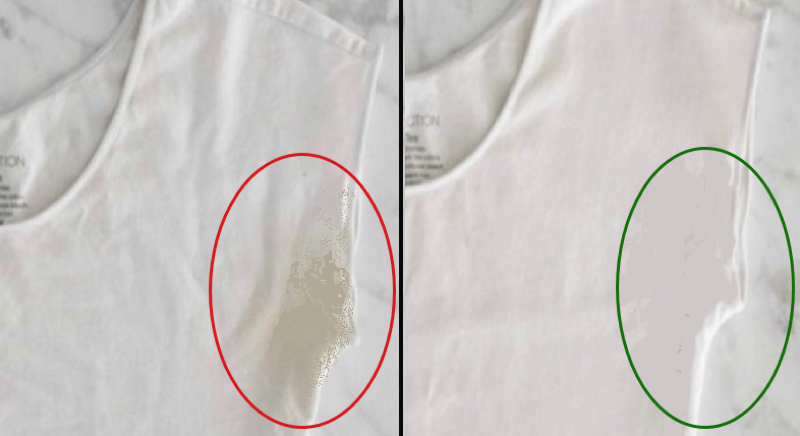 Comment enlever les taches de sueur sur un vetement blanc ? 1 Comment enlever les taches de sueur sur un vetement blanc ? enlever tache sueur vetement blan Comment enlever les taches de sueur sur un vetement blanc ?