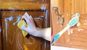 Comment dégraisser des portes d'armoires en bois ? 2 Comment dégraisser des portes d'armoires en bois ? laver porte bois Comment dégraisser des portes d'armoires en bois ?