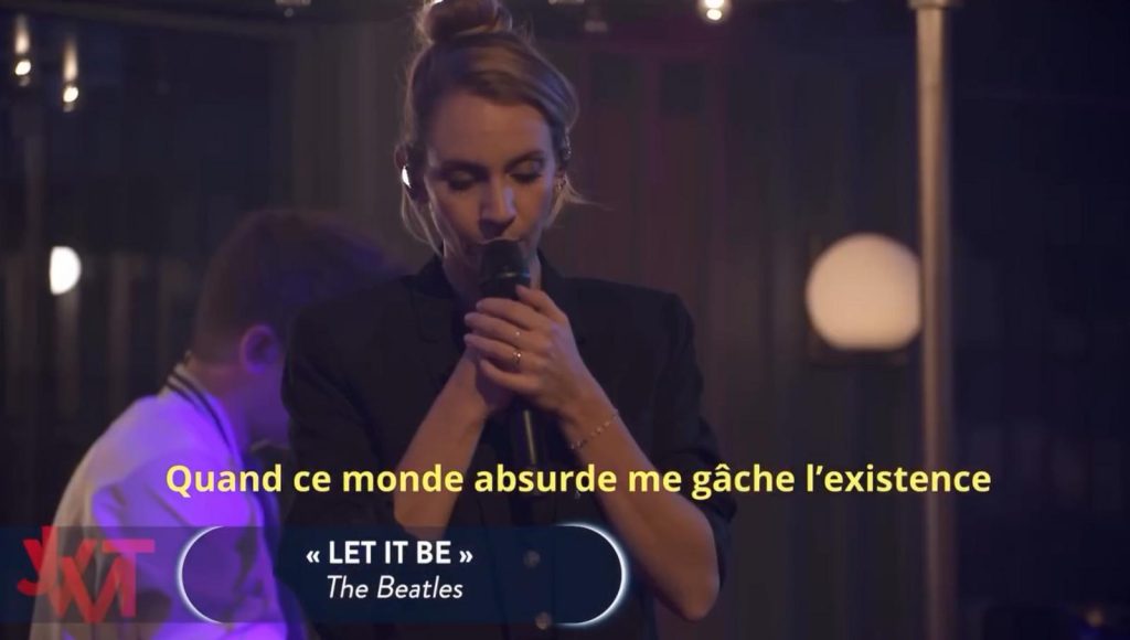 1wa Cette performance de Léane Labrèche-Dor qui chante pour la fête de Marc Labrèche fait énormément réagir