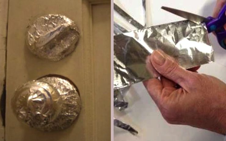 Pourquoi envelopper les poignees de porte avec du papier aluminium Pourquoi envelopper les poignées de porte avec du papier aluminium ?