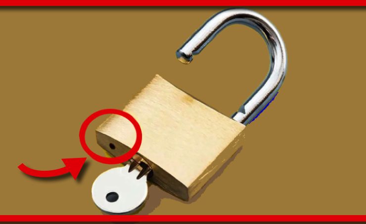 petit trou cadenas À quoi sert le petit trou sur les cadenas ?