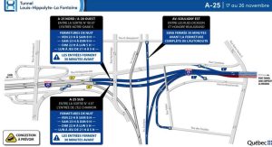 Des entraves majeures auront lieu sur le réseau routier à partir de demain et ces secteurs sont à éviter 5 Des entraves majeures auront lieu sur le réseau routier à partir de demain et ces secteurs sont à éviter tunnel lh lafontaine 2 Des entraves majeures auront lieu sur le réseau routier à partir de demain et ces secteurs sont à éviter