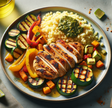 DALL·E 2023 12 08 16.48.37 A highly photorealistic wide image focusing solely on the dish based on the provided recipe with minimal background elements for a simple yet savory Recette facile de Poulet au Cari en 30 Min 🍽️ Profitez des spéciaux de cette semaine avec notre recette et découvrez les ingrédients à rabais! 🛒🔥