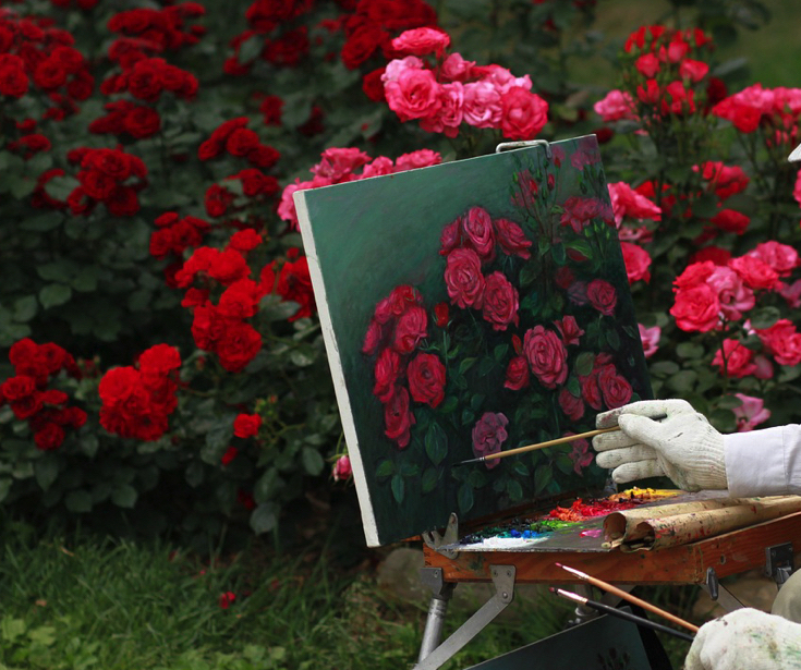 peindre fleurs Comment offrir un cadeau quand on a pas d'argent ?