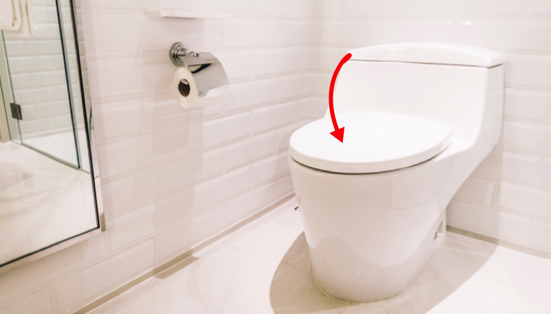 fermer couvercle toilette Pourquoi est-il important de fermer le couvercle des toilettes avant de tirer la chasse d'eau ?