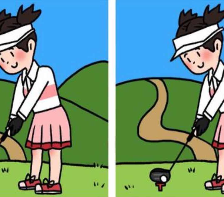 3 differences golfeuse test defi 1 Pouvez -vous trouver les 3 différences entre les images d’une golfeuse en 10 secondes ?
