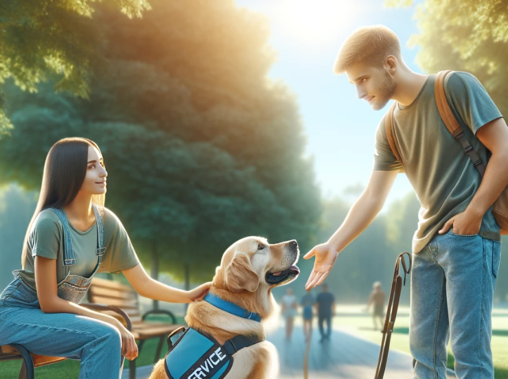 Capture decran 2024 04 24 221130 Peut-on interagir avec un chien d'assistance lorsqu’on le rencontre ?