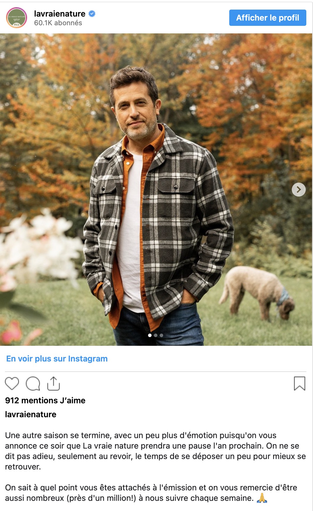 Capture decran le 2024 04 15 a 11.05.17 Jean-Philippe Dion annonce une pause indéterminée pour "La vraie nature"