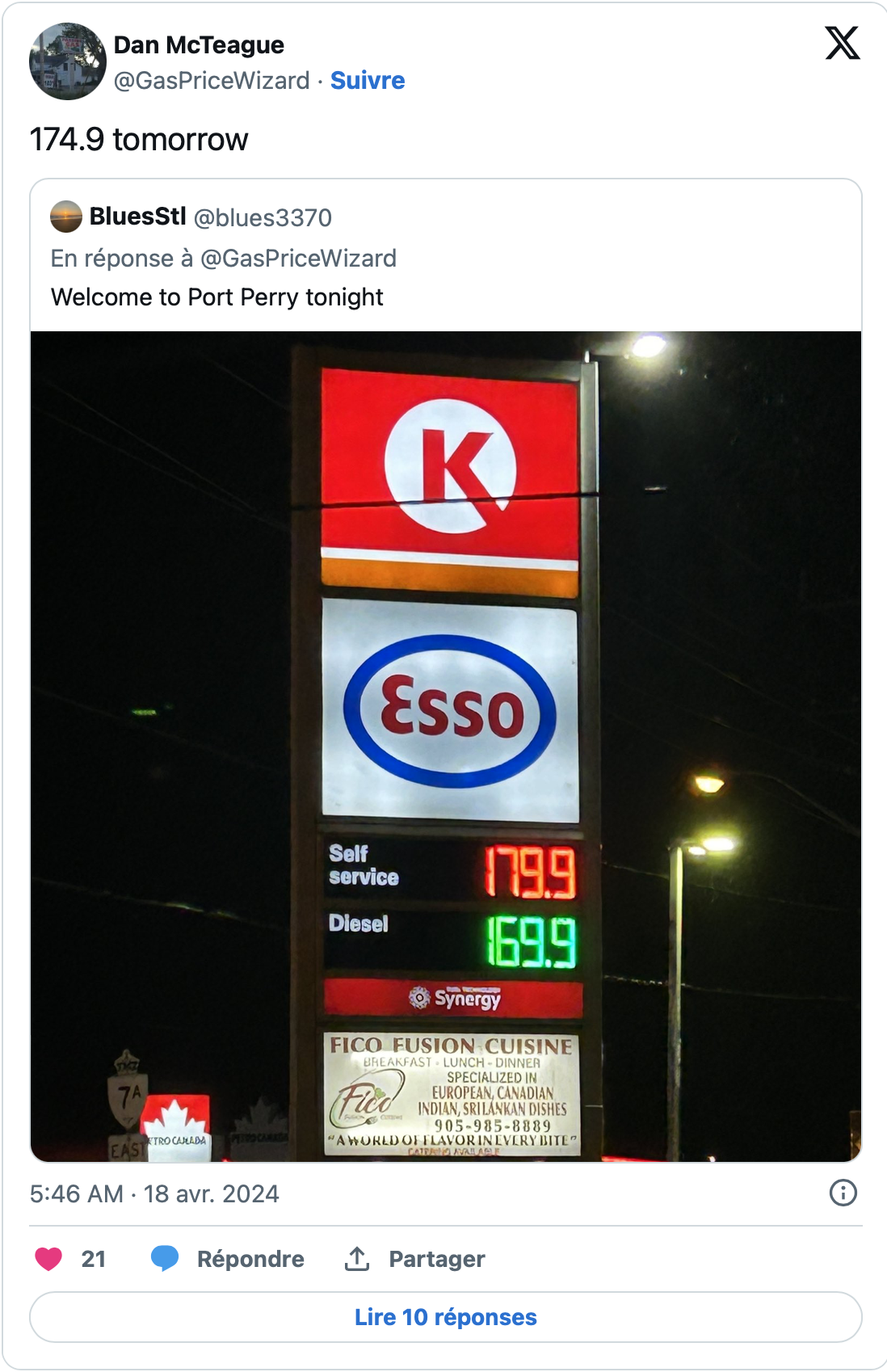 Capture decran le 2024 04 18 a 13.58.03 Flambée des tarifs à la pompe : voici pourquoi !