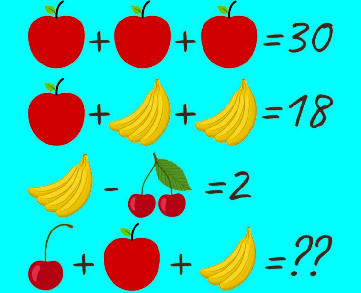 Capture decran le 2024 04 22 a 15.20.10 Énigme des fruits : pouvez-vous résoudre cette équation mathématique ?
