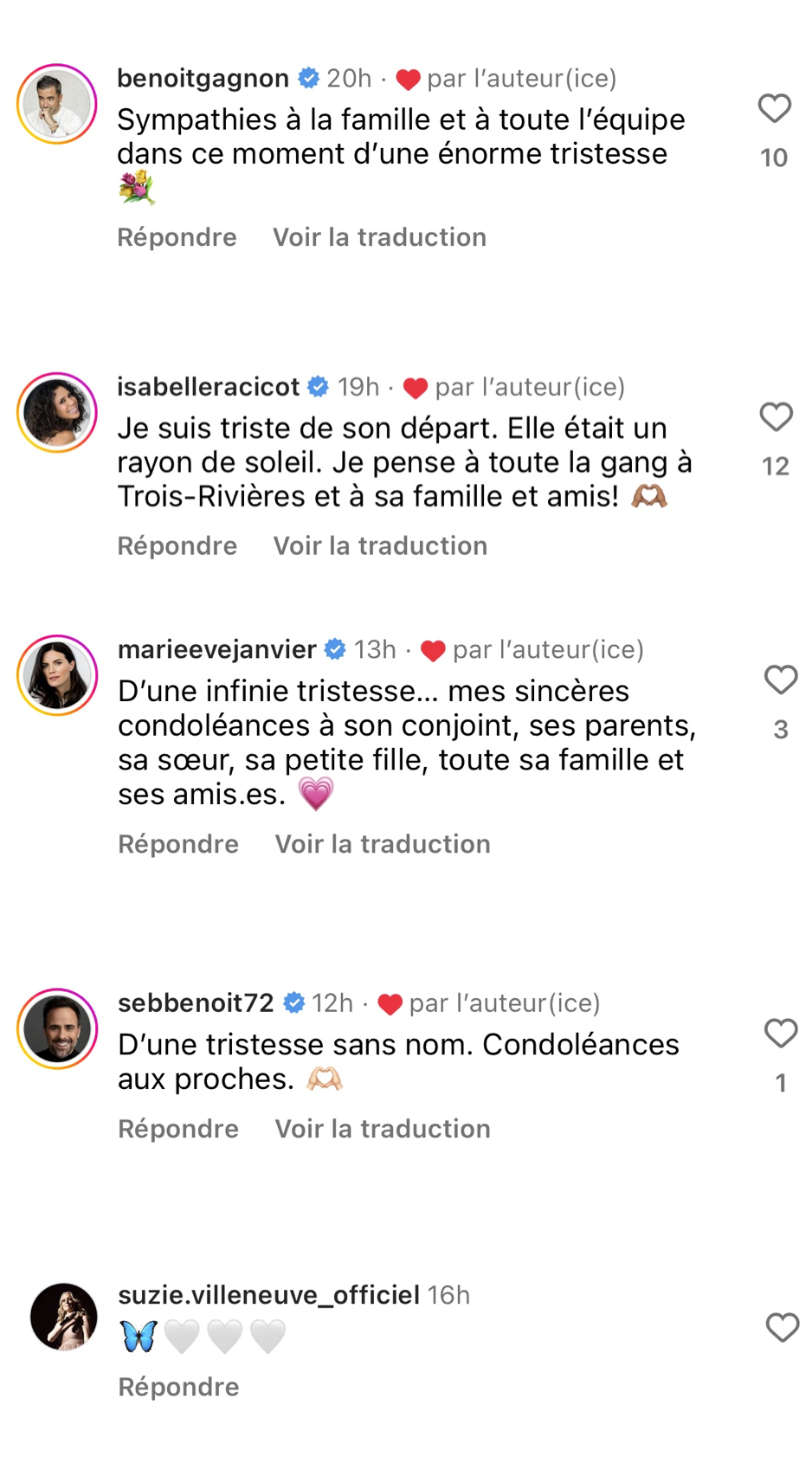 Capture decran le 2024 04 24 a 16.29.24 De nombreux hommages rendus à l'animatrice Véronique Lévesque suite à l'annonce de son décès