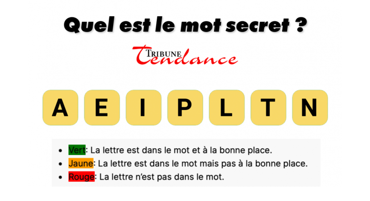 Trouvrez ce Mot de 7 Lettres en Moins de 60 Secondes & Stimulez Votre Esprit 1 Trouvrez ce Mot de 7 Lettres en Moins de 60 Secondes & Stimulez Votre Esprit jeu mot secret tribune tendance