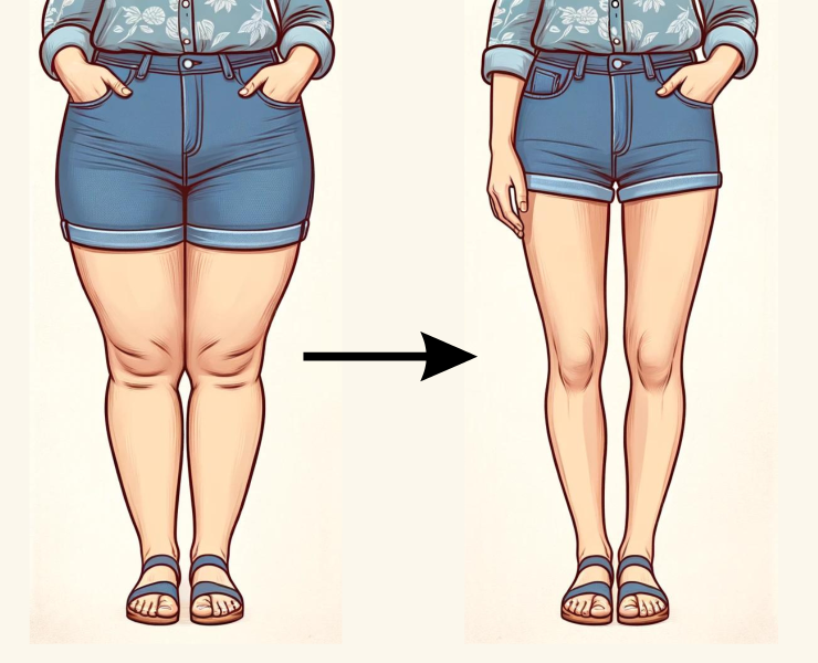 Combien de differences pouvez vous trouver dans limage Perdez des cuisses facilement avec cet exercice simple!