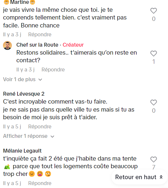 Capture decran 2024 05 13 101941 "Ça fait peur. Les moyens financiers ne sont pas là." Un Québécois explique qu'il n'a d'autre choix que de vivre dans son auto