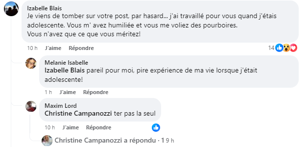 Le propriétaire du Potato King se heurte à une vague de critiques suite à ses propos déplacés sur Facebook 3 Le propriétaire du Potato King se heurte à une vague de critiques suite à ses propos déplacés sur Facebook Capture decran 2024 05 13 171113 Le propriétaire du Potato King se heurte à une vague de critiques suite à ses propos déplacés sur Facebook