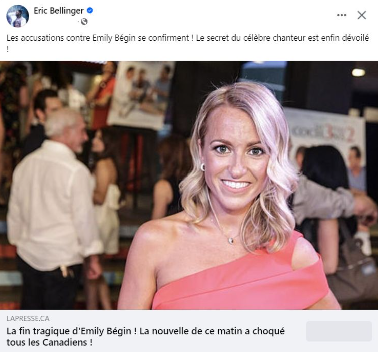 Capture decran 2024 05 17 213902 D'abord Normand Brathwaite, maintenant Émily Bégin cible de rumeurs choquantes