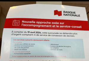 Capture decran 2024 05 28 064130 La Banque Nationale de Lasalle cessera de manipuler de l'argent comptant prochainement
