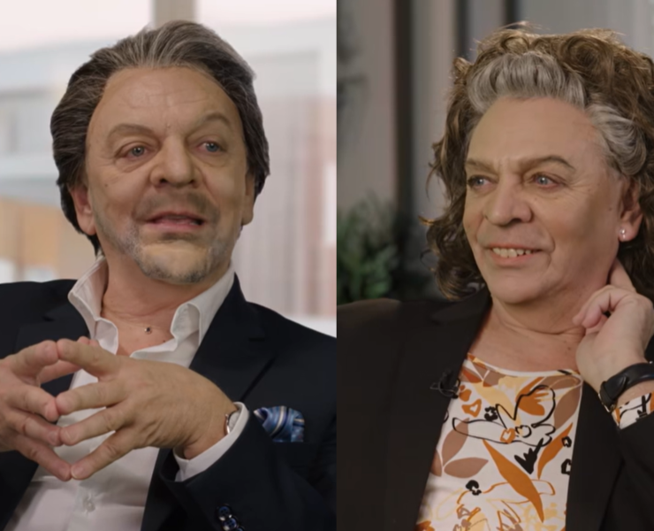 Design sans titre 25 Marc Labrèche se glisse dans la peau de Guy A. Lepage et Louise Sigouin pour une parodie mémorable de 'Si on s'aimait encore'