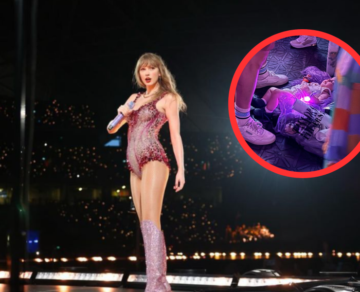 Design sans titre 27 Un bébé laissé au sol lors du concert de Taylor Switch suscite de fortes réactions