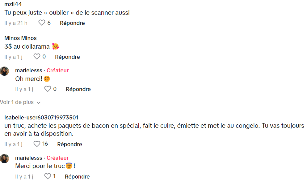 Une TikTokeuse En Colère Contre le Prix du Bacon chez Maxi Suscite de Nombreuses Réactions 7 Une TikTokeuse En Colère Contre le Prix du Bacon chez Maxi Suscite de Nombreuses Réactions Capture decran 2024 06 04 135859 Une TikTokeuse En Colère Contre le Prix du Bacon chez Maxi Suscite de Nombreuses Réactions