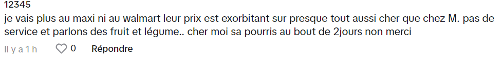 Capture decran 2024 06 04 140026 Une TikTokeuse En Colère Contre le Prix du Bacon chez Maxi Suscite de Nombreuses Réactions