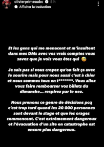 Olivier Primeau critiqué suite à l'annulation d'un spectacle 3 Olivier Primeau critiqué suite à l'annulation d'un spectacle Capture decran 2024 06 24 132224 Olivier Primeau critiqué suite à l'annulation d'un spectacle