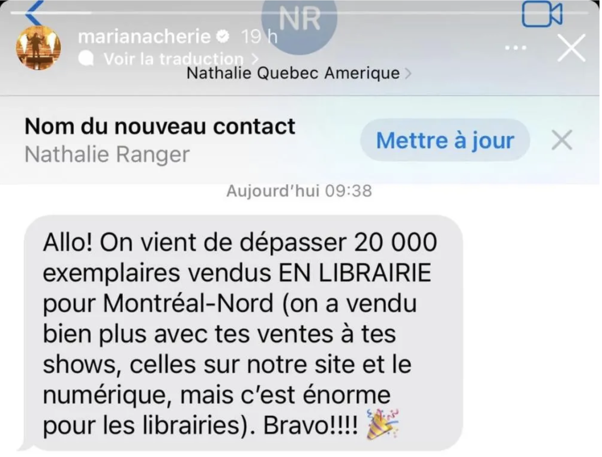 Mariana Mazza annonce une nouvelle excitante 2 Mariana Mazza annonce une nouvelle excitante Capture decran le 2024 06 20 a 12.24.14 Mariana Mazza annonce une nouvelle excitante