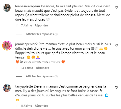 Capture decran 2024 07 20 112208 Lysandre Nadeau Révèle les Difficultés de sa Vie de Maman