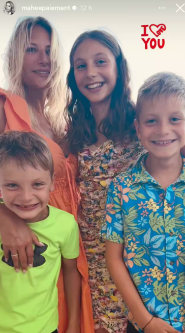 Capture decran 2024 07 26 065435 Mahée Paiement Enchante Ses Fans Avec des Photos de Vacances en Compagnie de Ses Enfants et Ils Ont Grandi