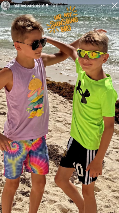 Capture decran 2024 07 26 065648 Mahée Paiement Enchante Ses Fans Avec des Photos de Vacances en Compagnie de Ses Enfants et Ils Ont Grandi