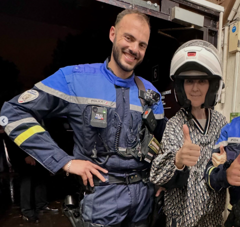 Capture decran 2024 07 31 101245 Rencontre Improbable entre Céline Dion et les Motards aux JO : Découvrez Leur Échange Complet Révélé par un Policier