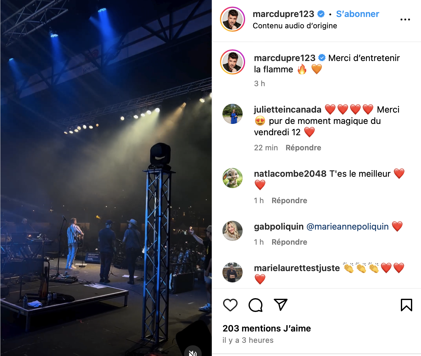 Capture decran le 2024 07 16 a 16.50.53 Marc Dupré brise le silence : un message fort après une période difficile.