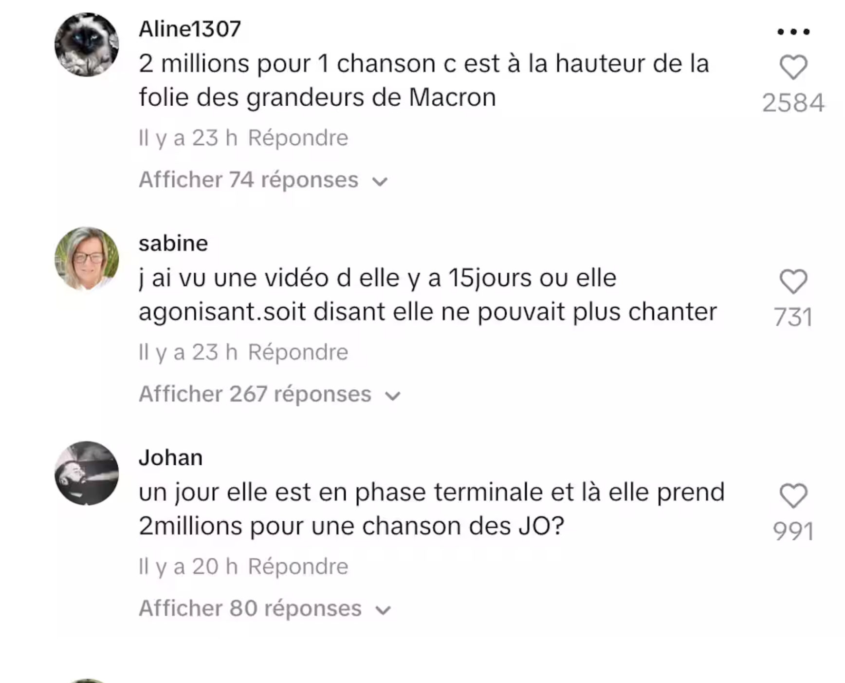 Capture decran le 2024 07 25 a 12.26.20 Polémique en France : Céline Dion reçoit 2 millions de dollars pour une seule chanson aux JO!