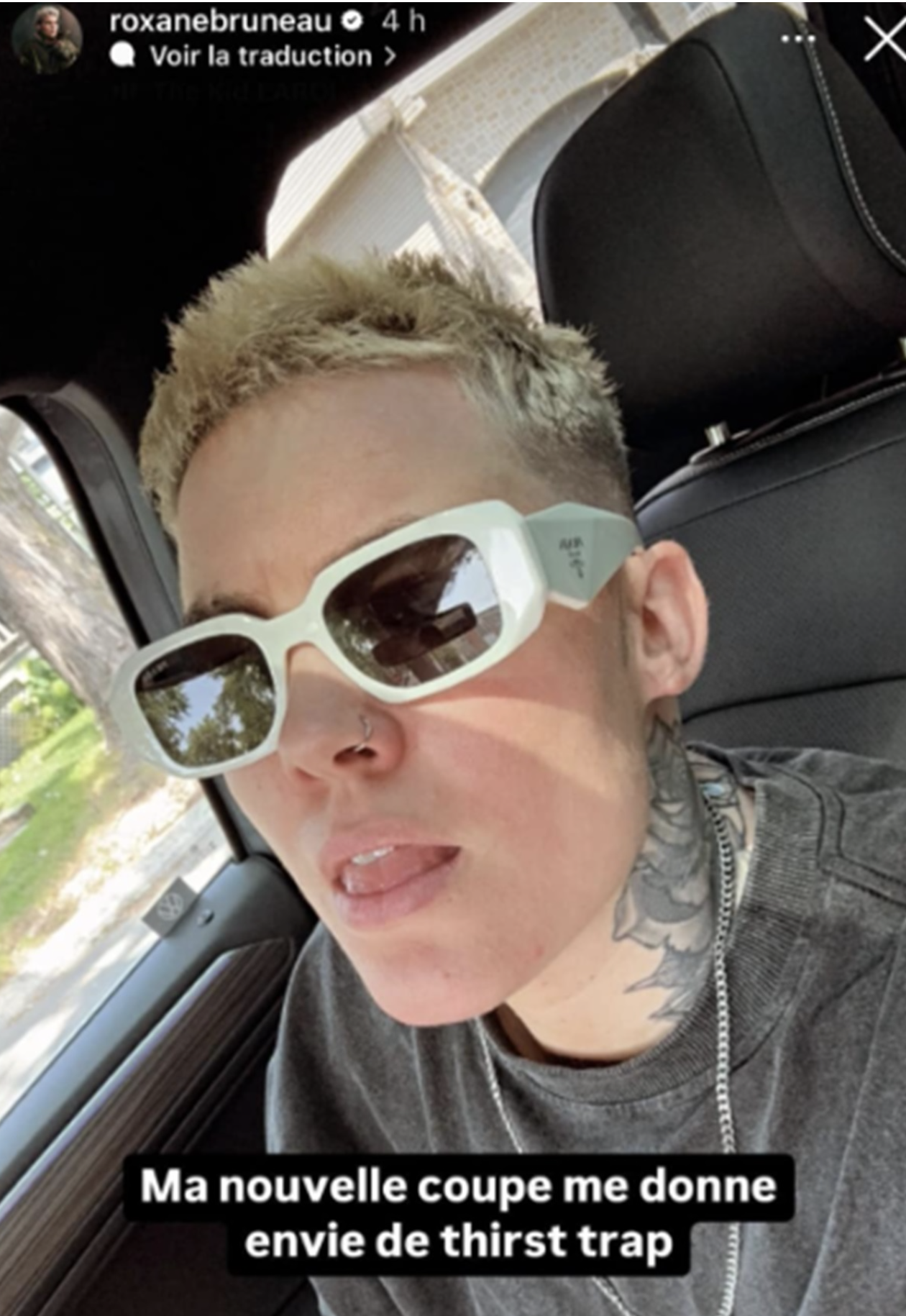 Capture decran le 2024 07 30 a 11.45.40 Roxane Bruneau ose encore plus court : découvrez sa nouvelle coupe de cheveux !