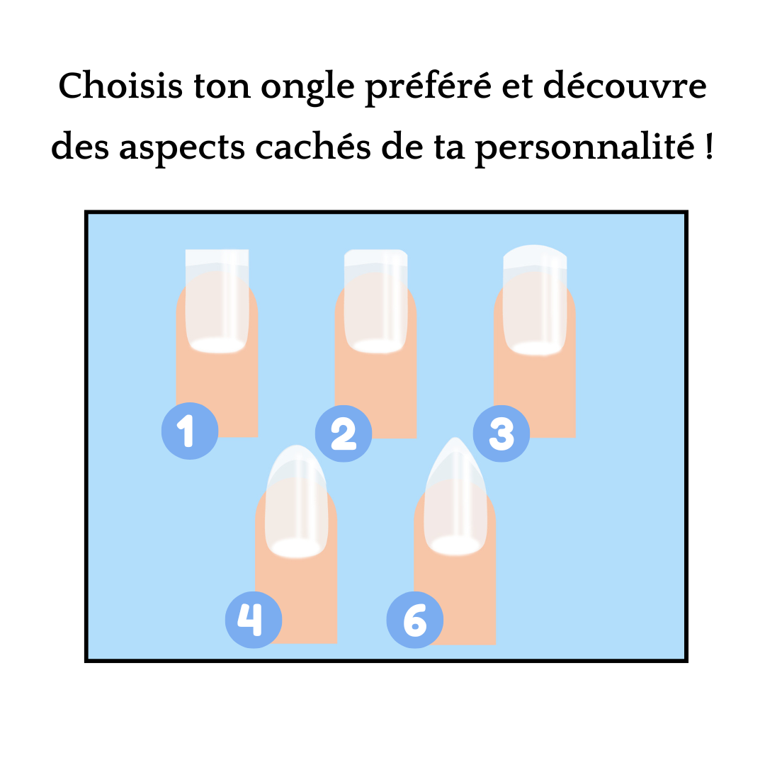 1 2 Choisis ton ongle préféré et découvre des aspects cachés de ta personnalité !