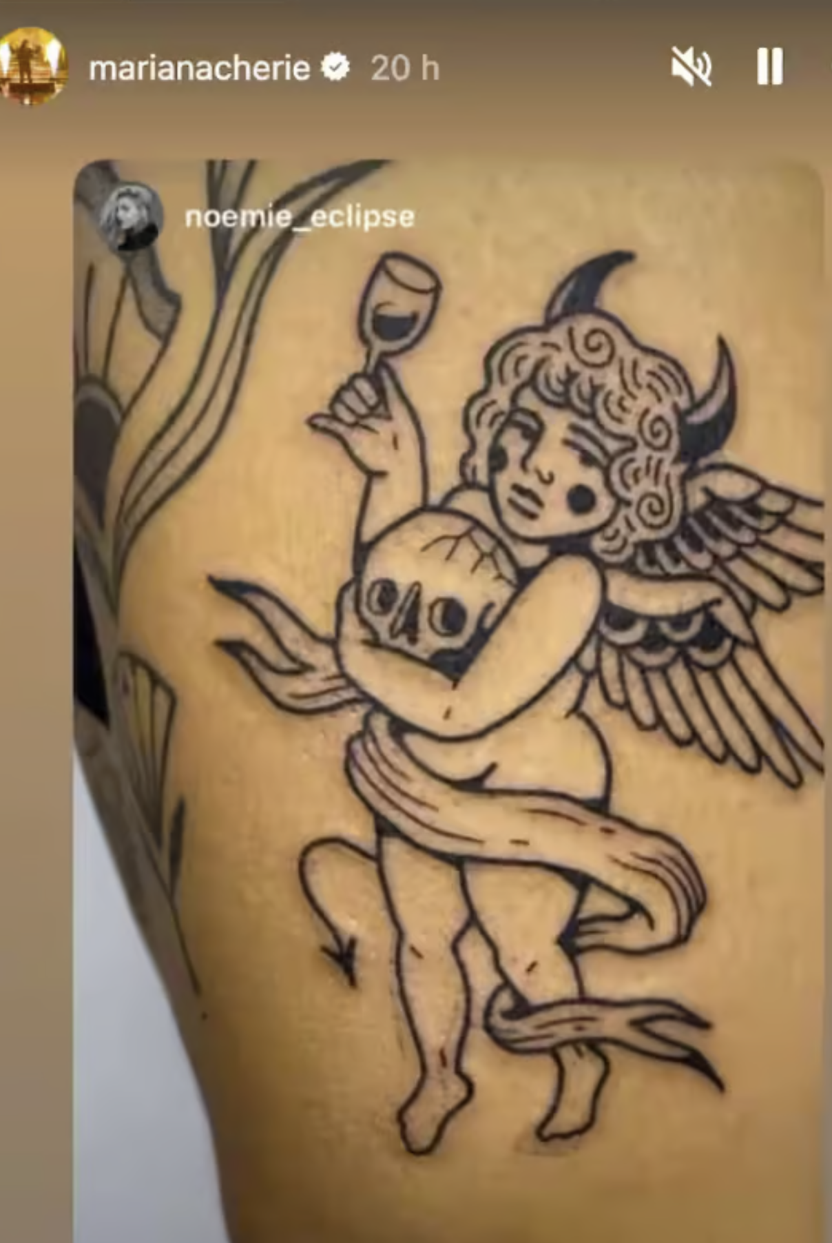 Capture decran le 2024 08 07 a 14.18.04 Mariana Mazza révèle ses 2 nouveaux tatouages