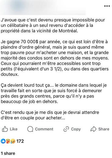 Cri de cœur d'un homme au Québec : 70 000 $ par an et je ne suis pas capable de m'offrir un logement! 2 Cri de cœur d'un homme au Québec : 70 000 $ par an et je ne suis pas capable de m'offrir un logement! Screenshot 2024 08 20 14.58.37 Cri de cœur d'un homme au Québec : 70 000 $ par an et je ne suis pas capable de m'offrir un logement!