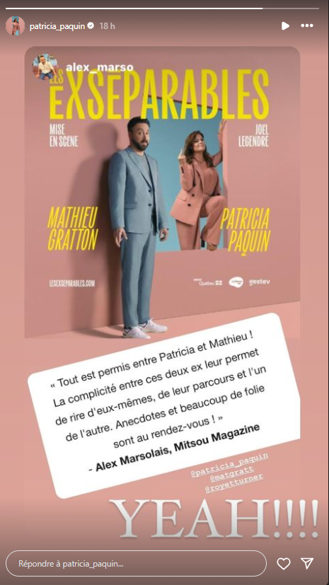 Capture decran 2024 09 28 091418 Un moment unique en famille : Patricia Paquin et Mathieu Gratton sur le tapis rouge avec leur fils – Voyez les photos des EXséparables !