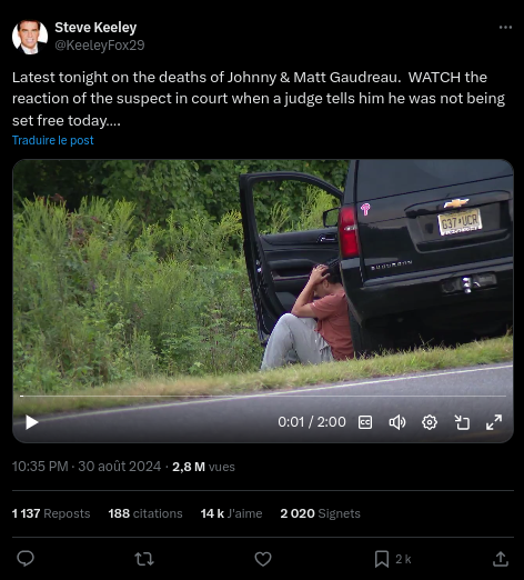Révélations Troublantes sur l'Accident Mortel des Frères Gaudreau 2 Révélations Troublantes sur l'Accident Mortel des Frères Gaudreau Screenshot 2024 09 02 11.08.45 Révélations Troublantes sur l'Accident Mortel des Frères Gaudreau