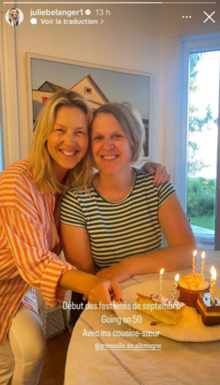 Screenshot 2024 09 03 12.17.43 Julie Bélanger Surprend avec une Photo de sa Sœur : Une Ressemblance Étonnante