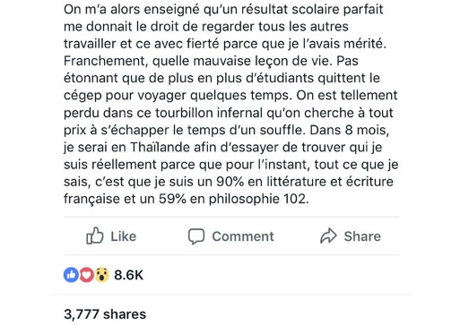 Screenshot 2024 09 08 12.30.15 Cette étudiante au Québec dévoile la dure réalité de nombreux élèves au cégep