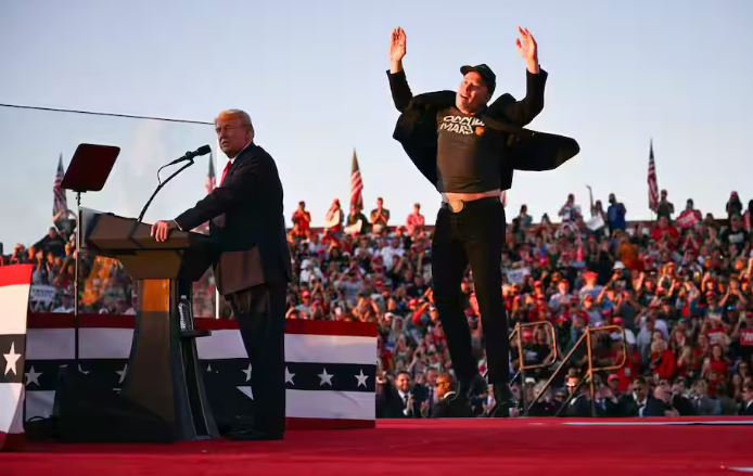 Screenshot 2024 10 07 14.20.07 Elon Musk a dansé comme un fou lors d'un événement de Trump et internet le critique vivement