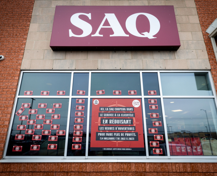 Screenshot 2024 10 17 10.00.14 Les employ&eacute;s de la SAQ en gr&egrave;ve aujourd'hui : la tension monte
