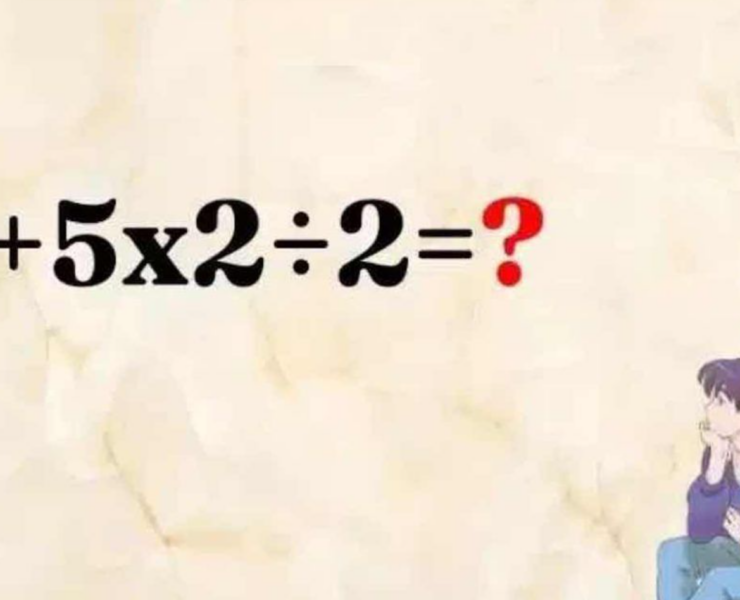 Capture decran 2024 11 23 144954 Testez vos capacités : Résolvez l’équation 3+5×2÷2= ?