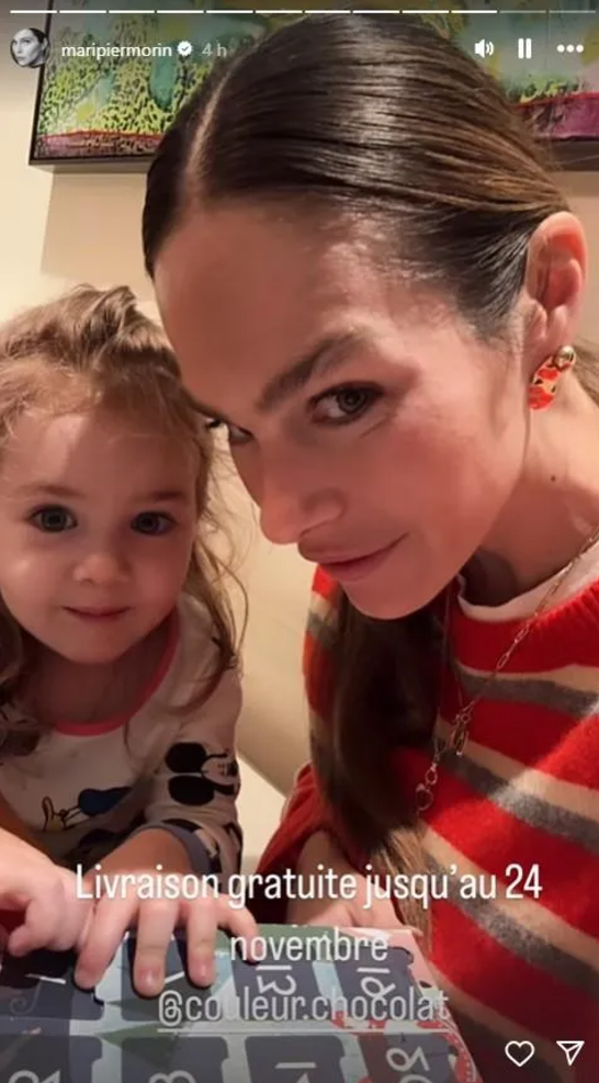 Capture decran 2024 11 25 195845 Après une longue attente, Maripier Morin révèle enfin une image de sa fille