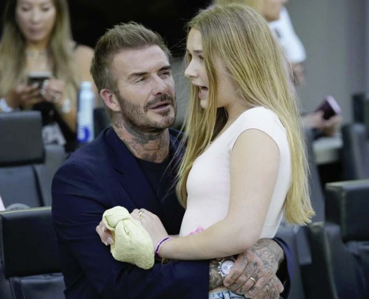 Capture decran 2024 11 30 194030 e1733013858561 "Moments père-fille critiqués": David Beckham et sa fille Harper au cœur d'une polémique