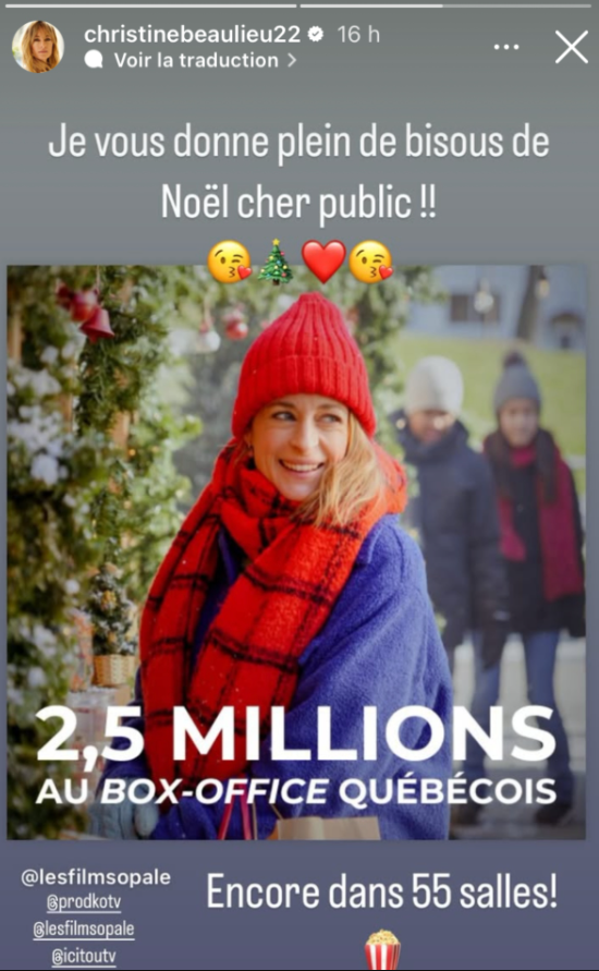 Capture decran 2024 12 22 180022 Grande révélation dans la vie de Christine Beaulieu juste avant Noël